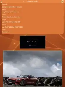 pagina di votazione per la campagna Mercedes-Benz Grand Tour