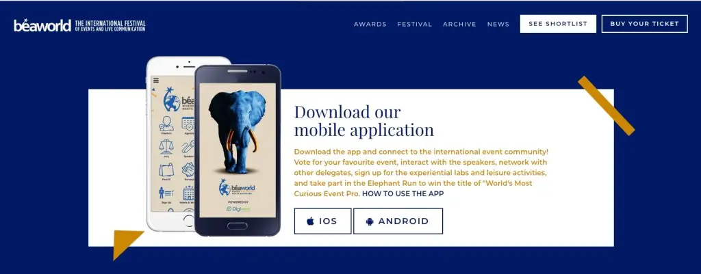 app digivents beaworld 2017