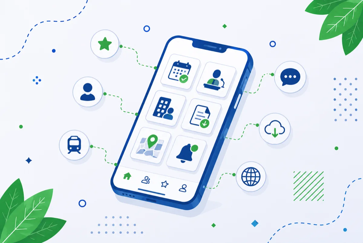 App dell'evento sullo smartphone dei partecipanti