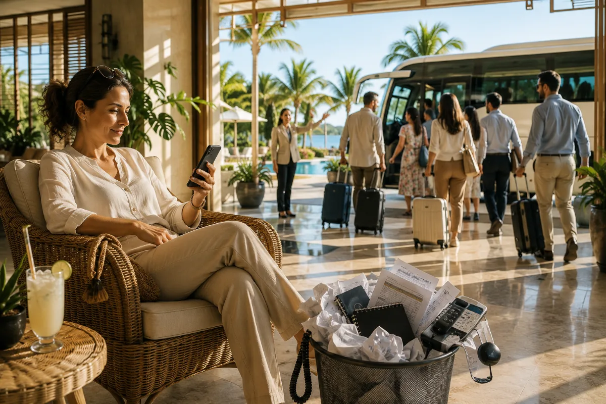 gestione di un viaggio incentive dall'app, senza fogli di calcolo