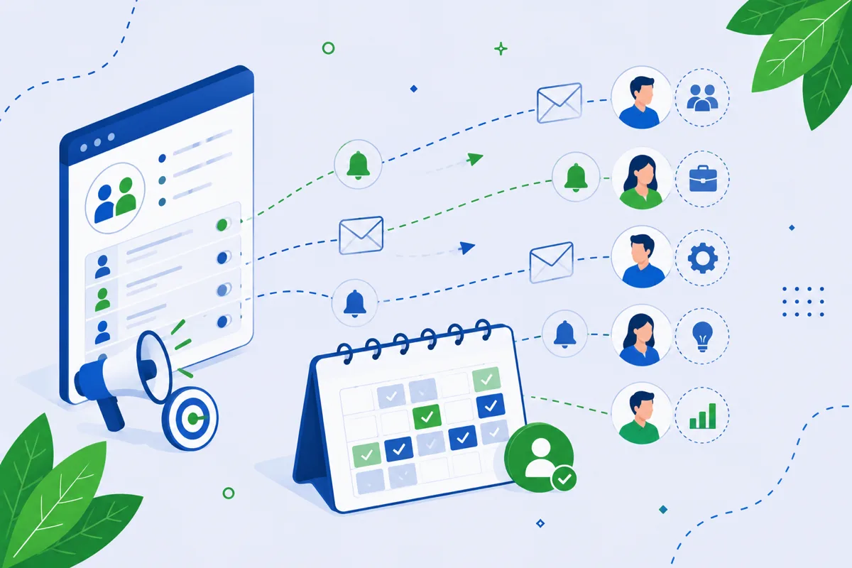 Comunicazioni email e push profilate per il networking